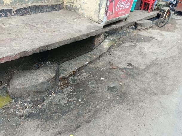 Near Amardeep Gupta's shop.